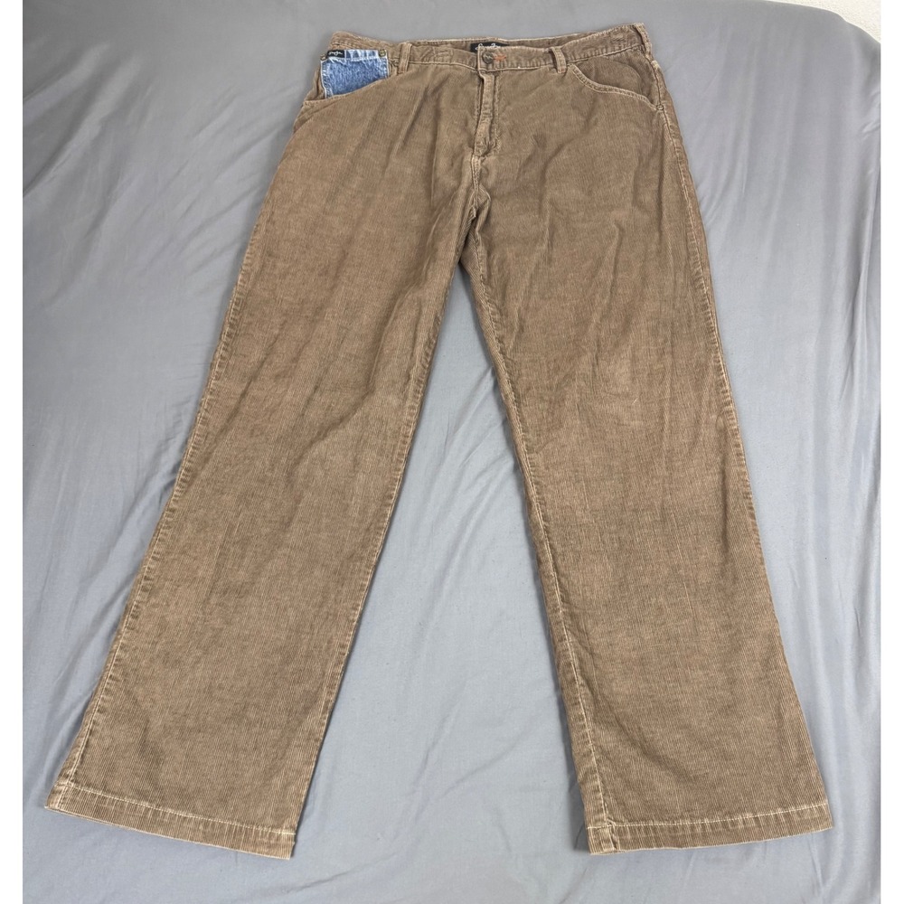 Sean John Vintage Baggy Corduroy Pants Brown Mens 38x35 90s Streetwear Hip Hop